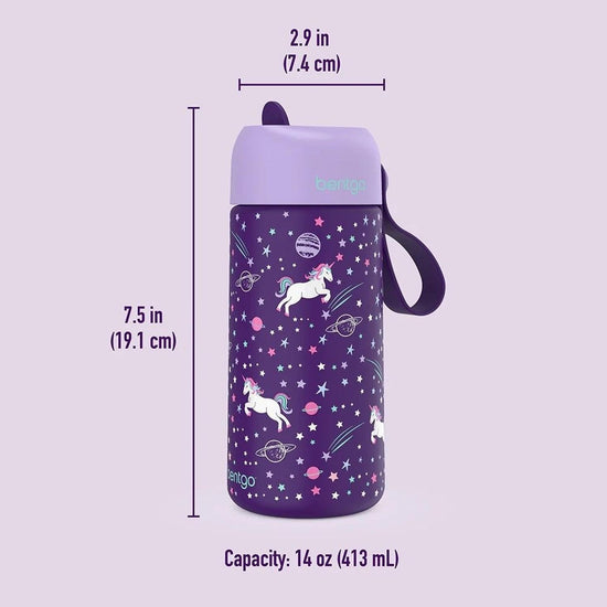 Cargar imagen en el visor de la galería, Tomatodo Acero Inoxidable para Niños Bentgo unicornios
