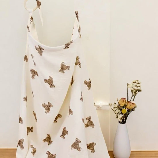 muselina  para lactancia osos beige